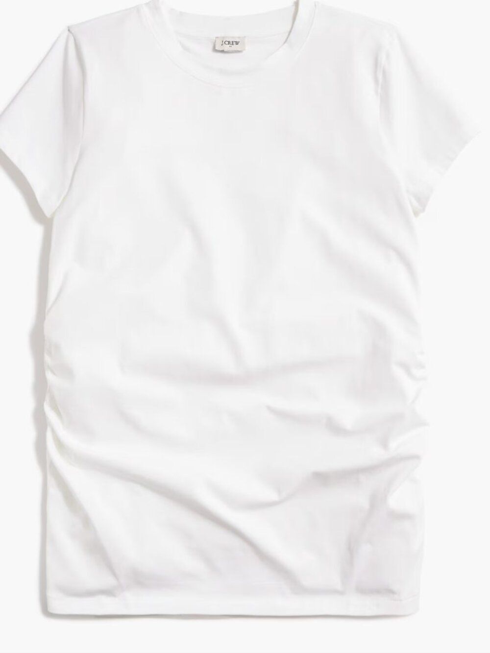 J.CREW FACTORY Round Neck Maternity Tee | White  |  Size XL - NWT
